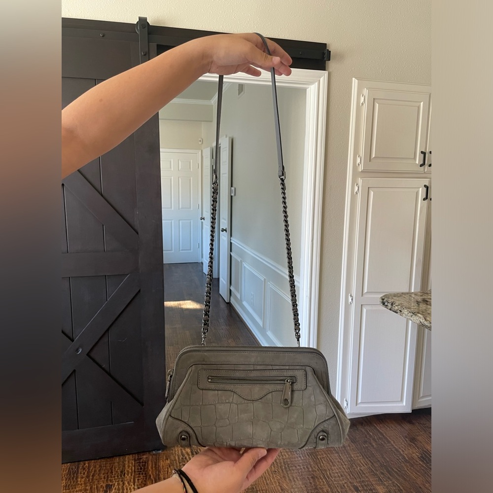 Rebecca Minkoff grey purse.  Like new